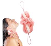 WJnflQN Shower Sponge for Women - Bath Sponge Body Scrub Loofah - Gentle Flower Ball Wash Mitt for Skin Care for Children and Adults