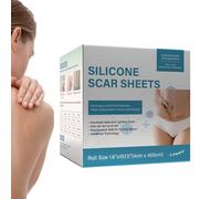 WJnflQN Silicone Scar Tape - 1.5x157.4 Inch Waterproof Professional Patch | Scar Patches Face | for Burn Wound Stretch Marks Face Body Neck Forehead Tummy Tuck Shoulder