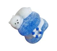 WJnflQN Squeeze Fidget Toys - Polar Bear Calming Gadgets | Lying on Hamburger Kneading Toy | for Adults Teammate Employee Boys Girls Kids Teens Coworker