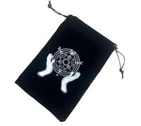 WJnflQN Tarot Card Pouch - Flannel Reusable Jewelry Pouch Tarot Deck Holder with Drawstrings | Tarot Card Pouch Portable Bundle Pocket Tarot Bags for Kids Adults