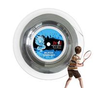 WJnflQN Tennis String Roll, Tennis Racket String - 4G Tennis Racket String with Large Plate - Racket Wire, Tennis String for People with Light Wrist, Shoulder and Elbow Injuries