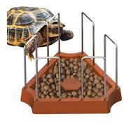 WJnflQN Tortoise Water Feeder - Turtle Food Bowl Reptile Feeding Dish,Triangle Feeding Accessories Pet Supplies for Reptile Animal Frogs Snakes Lizard Enclosure Crab Enrichment