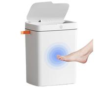WJnflQN Touchless Garbage Cans | USB Rechargeable Trash Bin,Automatic Touchless Wastebasket, Motion Sensor Trash Bin for Bedroom, Bathroom, Kitchen