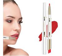 WJnflQN Waterproof Lipstick, Double-Sided Makeup Tools, Portable Lip Liner for Makeup, for Women, Brides, Travellers, Wedding, Beauty Lovers, Everyday Life, Parties, Special Events, Date