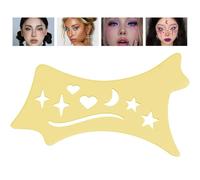 WJnflQN Winged Eyeliners Tool, Soft Precision Eyeliners Stencils, Precision Beveled Design Eye Liners Reusable Cleaning Cloths for Women