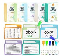 WJPC 300 Cards, 580PCS High Frequency Sight Words Flash Cards for (Pre-K Pre-Kindergarten, Kindergarten, 1st, 2nd, 3rd Grade, First Second Third Grade 3,4,5,6,7,8,9 Years Ages Kids Boys Girls