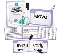 WJPC 58 Cards, 116PCS High Frequency Sight Words Flash Cards (Second-Grade), 1st, 2nd, 3rd Grade, 6,7,8,9 Years Ages Kids Boys Girls Homeschool Phonics Learning Read, Write.