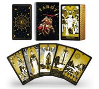 WJPC Knight Gold Tarot Cards with Guide Book Set&Gift Box for Beginner& Expert. Original Design Tarot Decks, Tarot Cards Decks