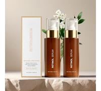 WJPUELUO Retinol Serum for Face Anti Ageing Moisturiser for Firming Smoothing and Deep Hydration Reduces Fine Lines and Wrinkles Improves Skin Elasticity and Radiance,2bottle