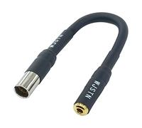 WJSTN 3-pin Mini XLR Male to 3.5mm Female TRS Stereo Balanced Adapter Cable