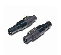 WJSTN 3pin XLR to Speakon Adapter, Black, Professional Connector, 2 Pack, for PA Systems, DJ Equipment, Amplifiers, Mixing Consoles (Speakon Male to XLR Male)