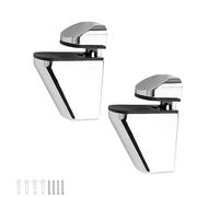 WJUAN 2 Pcs Adjustable Shelf Brackets, Suitable for Square Glass Clamps for Home, Hotel, Office and Hairdressing Workbench Mirrors (Installation Adjustment Distance is 3-20 mm)