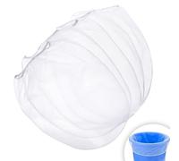 WJUAN 5 Gallon Reusable Paint Strainer Bags - Fine Mesh Filter Bags with Elastic Opening, Heavy-Duty Polyester for Liquid Filtration (530x420mm/20.8x16.5)