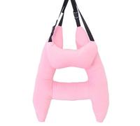 WJUHYGTF Kids Car Pillow for Sleeping, H Shaped Car Travel Pillow Comfortable Headrest Sleeping in for Long Rides Head Neck And Armrest Pillow,Pink