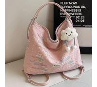 WJUHYGTF Women Backpack Handbag Bag 2-in-1, School Bags Anti Theft Daypack Shoulder Bags for Travel Multifunction,Pink