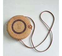 WJUHYGTF Woven Shoulder Bag Rattan Bag, Leather Basket Square Baskets Small Leather Shoulder Bag Handbag Summer Beach Handbag Woven Shoulder Bag,B