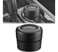 WJUSYH Car Ashtray for Mercedes Benz CLK CLS Wagon CLS C Class Wagon C Class, Multifunctional Detachable with Flip Lid Ash Traywith LED Light, Easy Clean Car Accessories,A/Black