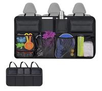 WJUSYH Compatible with Nissan X-TRAIL, Car Trunk Organizer Large Storage Pockets Backseat Hanging Storage Car Accessories,Black