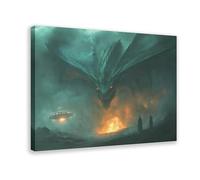 WJWART Celestial Inferno Gothic Canvas Poster Bedroom Decor Landscape Decor Gift 12x18inch(30x45cm)