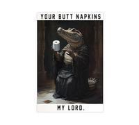 WJWART Crocodile Butt Napkins Animals Canvas Poster Bedroom Decor Landscape Decor Gift 20x30inch(50x75cm)