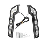 Wjwftcmk Front Headlight 1 Set 6led L-shaped 12 W6k9 DRL | Universal Led Car Daytime Running Light Waterproof Fog White Lights Driving Accessories