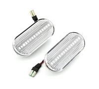 Wjwftcmk Led Dynamic Side Marker Turn Signal Light Sequential Blinker Light For VW For Golf 3 4 MK3 MK4 For Passat 3BG For Polo 6N 9N For Bora For Vento LED Wing Mirror Indicator(Crystal white)