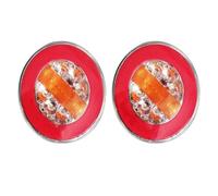 Wjwftcmk Rear Tail Lights 12V 24V 2Pcs LED Tail Lights Trailer Truck Sequential Flashlight Tractor Rear Light Running Turn Brake Reverse Camper Taillights