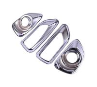 Wjwftcmk Rear Tail Lights For Jeep For Compass 2011 2012 2013 2014 ABS Chrome Bumper Front Rear Tail Fog Light Lamp Cover Trim Bezel Garnish