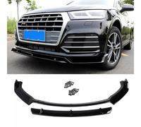 WJWMAOXJ Car Front Spoilers for AUDI SQ5 Q5-Sline 2018 2019 2020, Black Plastic Glossy Front Bumper Lip Body Splitter Diffuser Kit Car Accessories