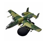 WJXNNON 1/100 Scale For US A10 Thunderbolt II Warthog Hog Attack Plane Fighter Diecast Metal Airplane Aircraft Model Children Boy Toy(A-10A Warthog MC)