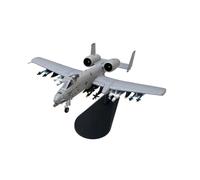WJXNNON 1/100 Scale For US A10 Thunderbolt II Warthog Hog Attack Plane Fighter Diecast Metal Airplane Aircraft Model Children Boy Toy(A-10A Shark DS)
