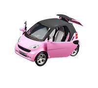 WJXNNON 1:32 For Mercedes Benz Smart Mini GT Alloy Metal Diecast Car Model Sound And Light Gift(Pink)