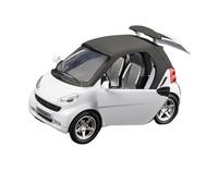 WJXNNON 1:32 For Mercedes Benz Smart Mini GT Alloy Metal Diecast Car Model Sound And Light Gift(White)