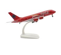 WJXNNON For Cola Airlines Airbus A380 Metal Alloy Airplane Aircraft Model Decoration Plane Gift Collectible1:400 Scale 20cm