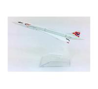 WJXNNON For Concorde British Airways supersonic aircraft model with base 16CM alloy aircraft collection display toy 1:400
