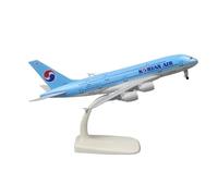 WJXNNON For France British Airways Airplane Model A380 Series Model Plane Toy Alloy Metal Planes 20cm(A380 Korean)