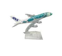 WJXNNON For JapanAll Nippon Airways A380 Alloy Aircraft Model Ornaments Collection 16cm(380turtlegreen)