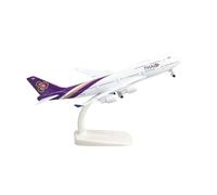 WJXNNON Toy Planes B747 For Thai Airways Alloy Passenger Aircraft Model Metal Scale Aircraft Collected Gift Kids Toys 20cm