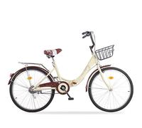 WJYCGFKJ 22Folding Bike for Adults Folding City Bicycle Bike, Easy to Fold, Carry and,Designed and Assembled Foldable Bike,Commute Bicycle High Carbon Steel Frame Non-Slip Folding Bikes for Men/Women