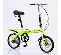 WJYCGFKJ Folding Bikes For Adults 14/16 Inch, Foldable Bike With Double V Brake, Dual Brakes, Shock Absorbers, Fold Up Bikes City Bike For Adults Men Women Teens