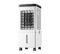 WJYCGFKJ Portable Evaporative Air Cooler Ventless Mini AC Fan 75W Space-Saving 15L Tank 4 Ice Packs 3 Speeds 90° Oscillation 50dB Quiet Water Cooling Unit For Bedroom Home Office Desktop Indoor Use