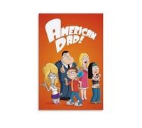 WJYCHEND American Dad! Classic Anime Series Canvas Poster Wall Art Decorative Painting Bedroom Painting Posters24x36inch(60x90cm) Unframe-style