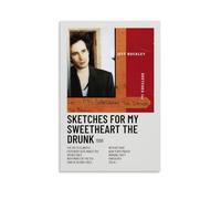WJYCHEND Jeff Buckley Singer Album Cover Music Series Canvas Poster Wall Art Decorative Painting Bedroom Painting Posters08x12inch(20x30cm) Unframe-style