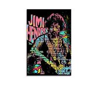 WJYCHEND Jimi Hendrix Singer Album Cover Music Series Canvas Poster Wall Art Decorative Painting Bedroom Painting Posters12x18inch(30x45cm) Unframe-style