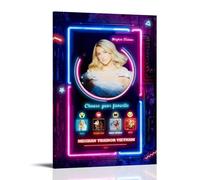 WJYCHEND Meghan Trainor Singer Album Cover Music Series Canvas Poster Wall Art Decorative Painting Bedroom Painting Posters12x18inch(30x45cm) Frame-style