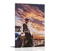 WJYCHEND Paul Walker Singer Album Cover Music Series Canvas Poster Wall Art Decorative Painting Bedroom Painting Posters12x18inch(30x45cm) Frame-style