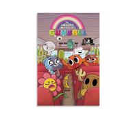 WJYCHEND The Amazing World of Gumball Classic Anime Series Canvas Poster Wall Art Decorative Painting Bedroom Painting Posters12x18inch(30x45cm) Unframe-style