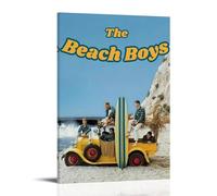 WJYCHEND The Beach Boys Singer Album Cover Music Series Canvas Poster Wall Art Decorative Painting Bedroom Painting Posters08x12inch(20x30cm) Frame-style