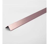 WJYWX Corner Guard Strip, 3pcs 0.9m Aluminum Alloy Prevent Collision Right Angle Metal, Tile Stainless Steel Edging Decoration Living Room Corner Protector(Rose Gold,50x50mm)