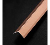 WJYWX Corner Profile Edge Protector, 90 Cm*3 Pieces Sturdy Aluminum Angle Strip Metal Edging Strip For Wall Corners, Ideal For Office Spaces Prevents Corner Wear And Tear(Brushed Rose Gold,10x10mm)